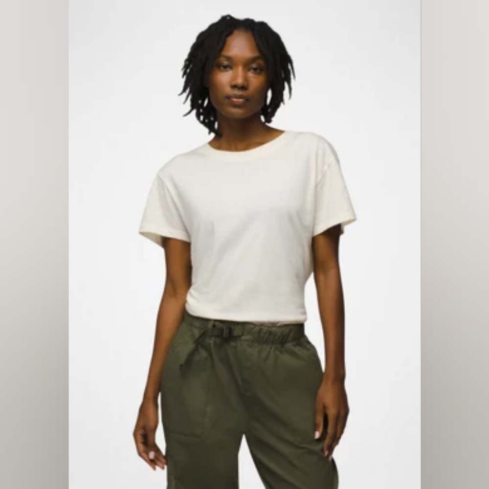 prAna Everyday Short Sleeve Tee Canvas M